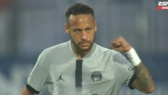 Neymar marcó su primer gol de la Ligue 1 2022-23. (Foto: captura ESPN)