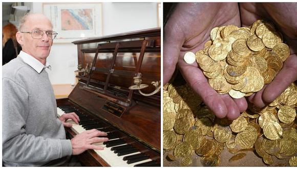 Inglaterra:​ Encuentran gran tesoro escondido en viejo piano