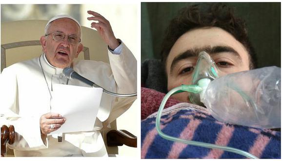 Papa Francisco califica ataque químico en Siria de "masacre inaceptable"