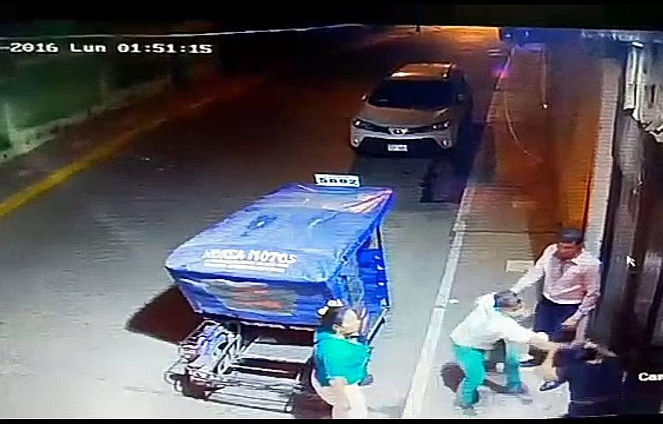 Cámaras de seguridad registran golpiza a mujer en Tumbes (VÍDEO) 