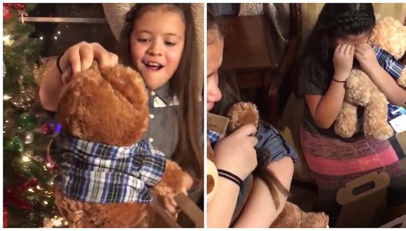 Niñas reciben peluches con la voz de su abuelo, reacción ha da dado la vuelta al mundo (VIDEO)