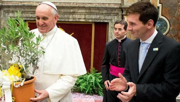 Lionel Messi conoció personalmente al Papa Francisco en 2013. (Foto: EFE)
