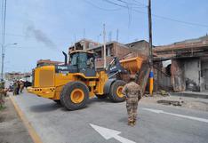Tragedia en VES: se iniciaron trabajos de demolición de viviendas dañadas por incendio (FOTOS)