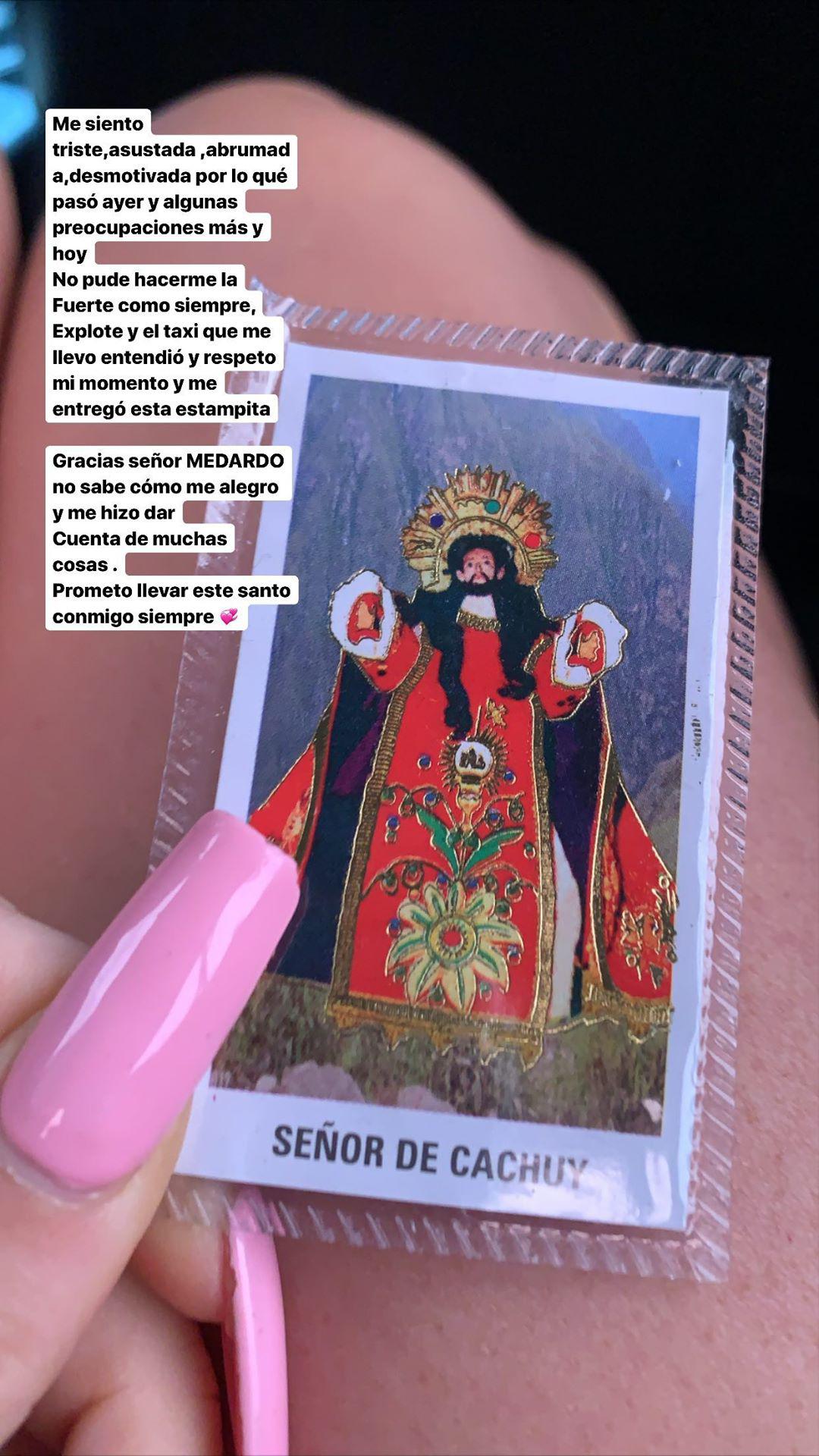 Leslie Shaw tras accidente de tránsito. (Foto: Instagram)