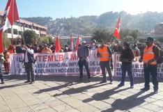 Trabajadores de Las Bambas marchan por segundo día consecutivo en Cusco 