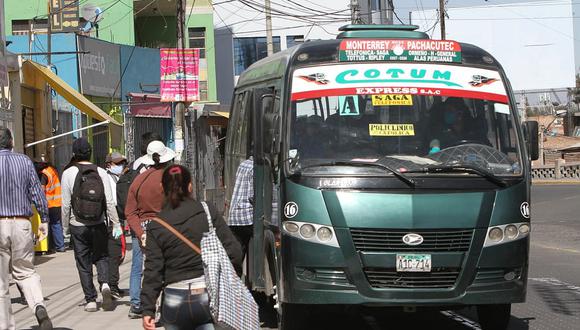 El 29 y 30 de mayo habrá transporte público en Arequipa
