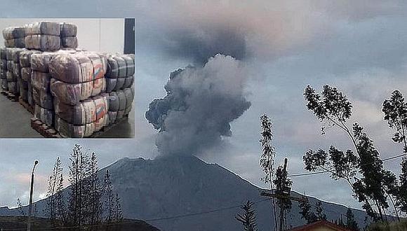 Destinan ocho toneladas de ayuda en Ubinas tras recientes explosiones de volcán