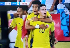 Gol de Colombia: James Rodríguez anotó el 1-0 ante Guatemala (VIDEO)