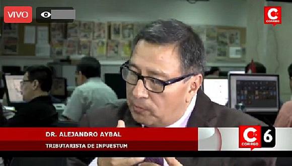 ​Alejandro Aybal: "Exonerar el pago del Impuesto a la Renta no funcionaría en Perú"