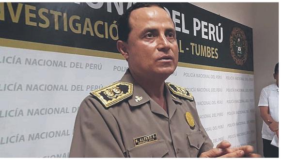 Raúl Alfaro deja la jefatura del Frente Policial de Tumbes  