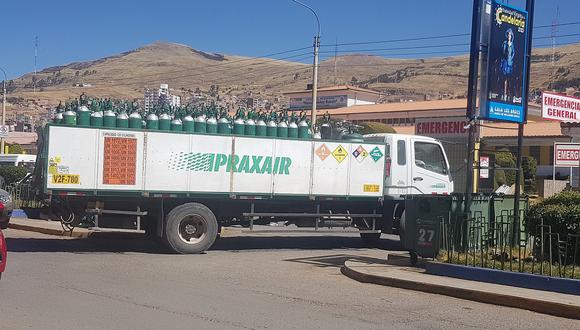 Triplican precio del oxígeno medicinal en Puno 