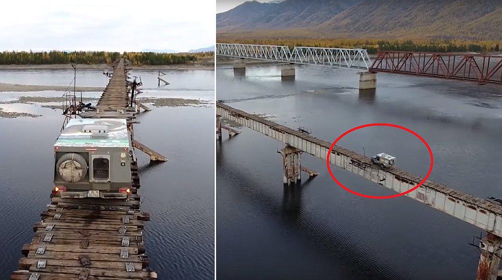 Miles de personas arriesgan su vida en el puente más peligroso de Rusia (VIDEO)