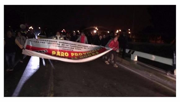 Huarmey: Pobladores realizan paro provincial y exigen obras tras "El Niño Costero" 
