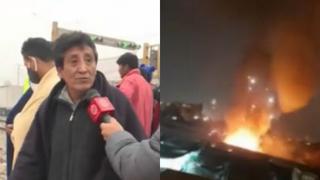 Afectado por incendio en Ate: “Salvé a mis hijas, pero no pude sacar a mi mascota porque el fuego se me venía”