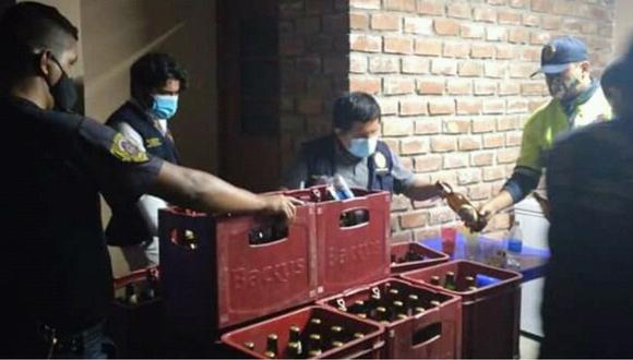 Áncash: intervienen a 17 personas mientras bebían licor en bar clandestino a puertas cerradas (Foto: Municipalidad Provincial del Santa)