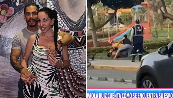 La pareja de Paola Ruiz fue atacado por una mujer cuando hacía ejercicios en el Pentagonito en San Borja. (Foto: Instagram / Captura ATV)