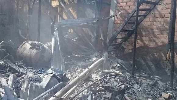 Catacaos: Una familia pierde su vivienda y sus animales en un incendio 