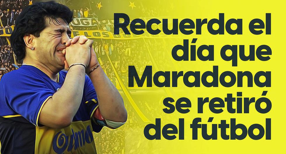 Así Fue El Día Que Diego Maradona Se Retiró Del Fútbol Dejando Su Icónica Frase En “la Bombonera 4613
