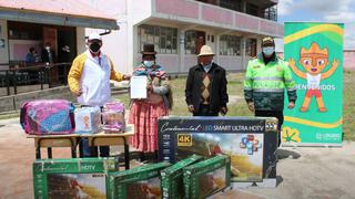 Donan televisores a niños de zona aimara en Puno