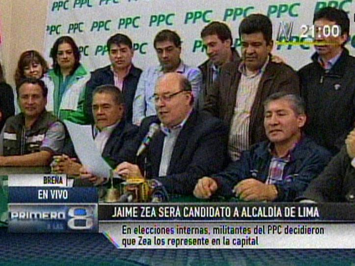 Jaime Zea del PPC será candidato a Lima