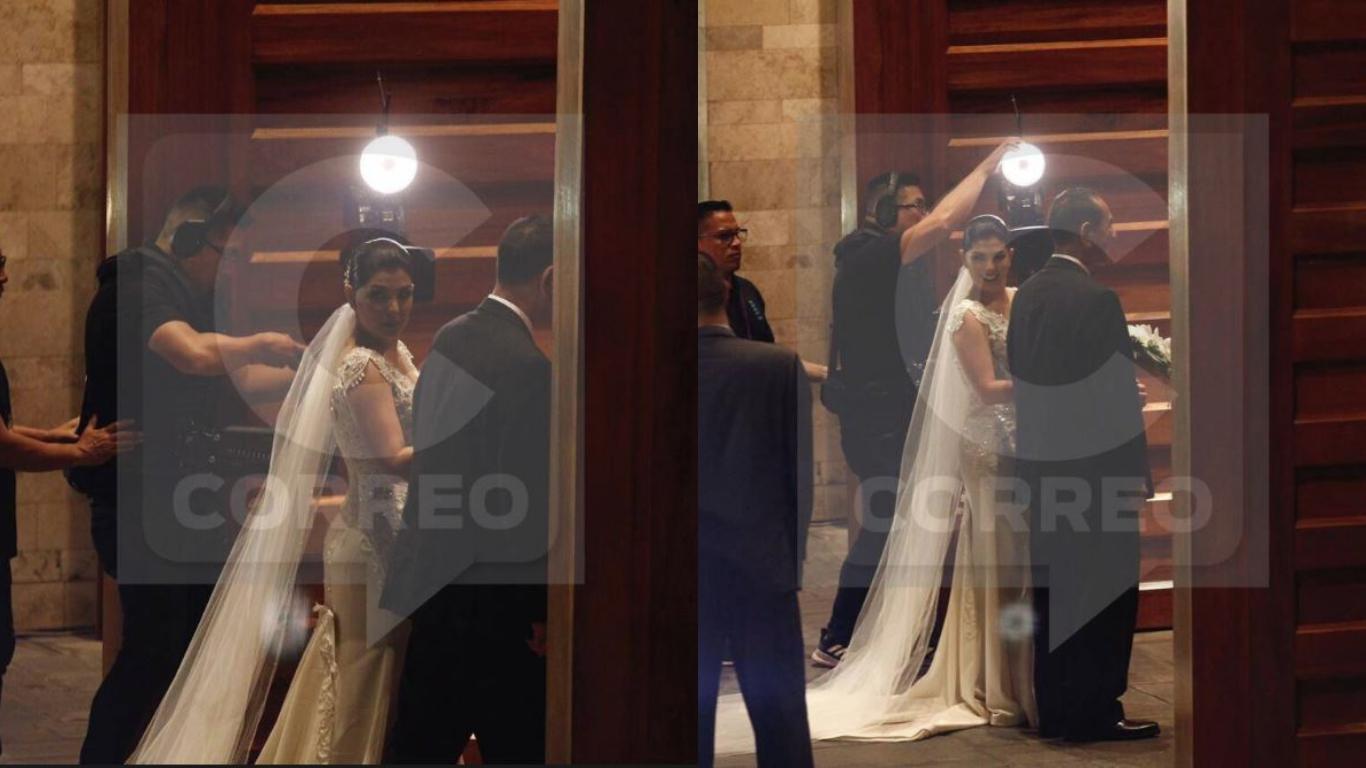 Llegó Ana Siucho a su boda con Edison Flores. Foto: Leandro Britto