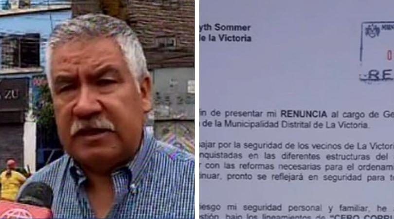 La Victoria: Gerente de Seguridad Ciudadana renuncia y acusa a Forsyth de actos de corrupción