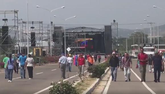 Concierto organizado por el régimen de Nicolás Maduro luce casi vacío (FOTOS) 