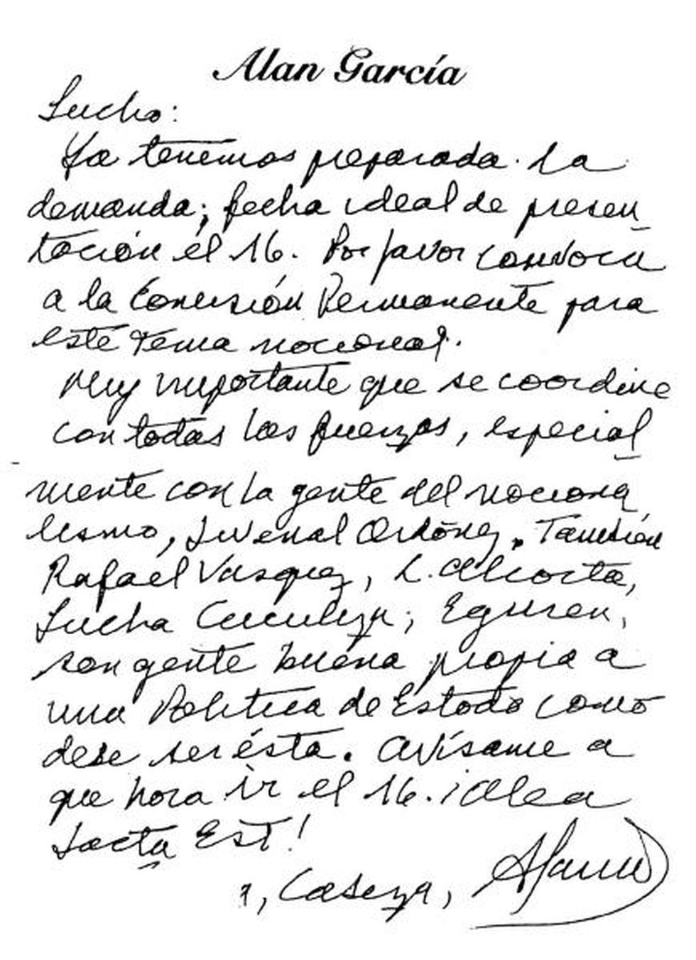 La Haya: Las cartas de Alan García que impulsaron la demanda contra Chile