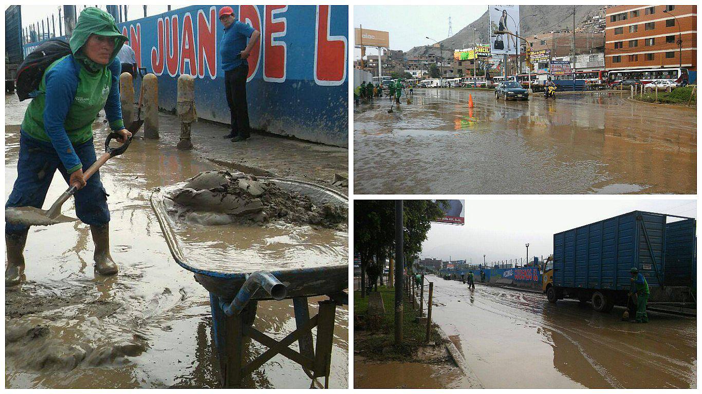 Huaycoloro: así amaneció SJL tras desborde de río que afectó calles y casas (VIDEO)