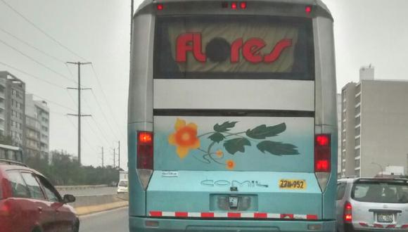 ​Desde WhatsApp: Denuncian que bus interprovincial circula por la Panamericana Sur sin placa