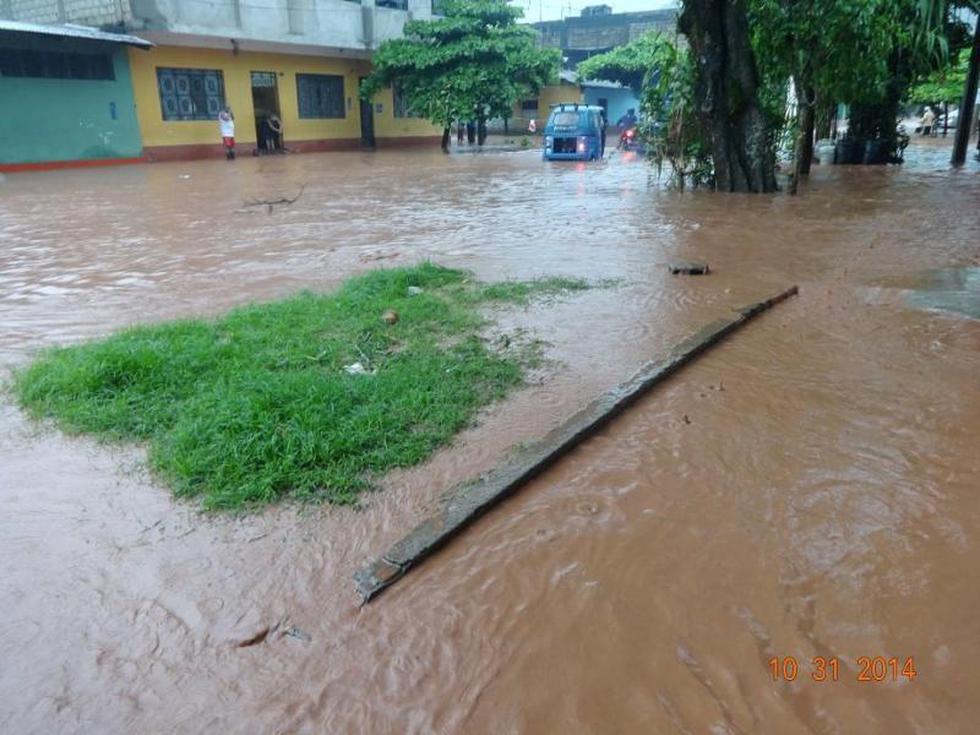 Caos y peligro por lluvia en Tingo María