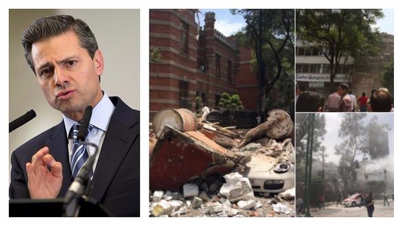 ​Peña Nieto informa que la alerta sísmica en México "no está operando muy bien"
