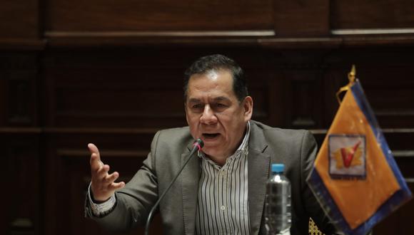 Vocero de Unión por el Perú señaló que la “lucha contra la corrupción era un compromiso democrático”. (Foto: Anthony Niño de Guzmán / @photo.gec)