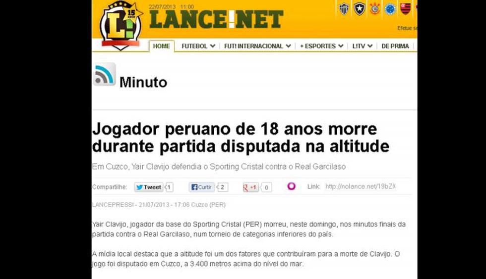 Así informó la prensa internacional sobre la muerte de Yair Clavijo