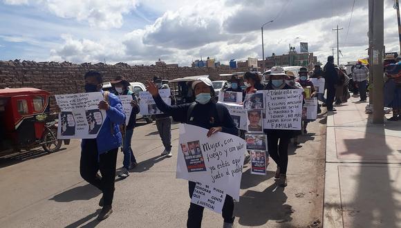 Puno: familiares del militar desaparecido en Tacna protestan y piden apoyo