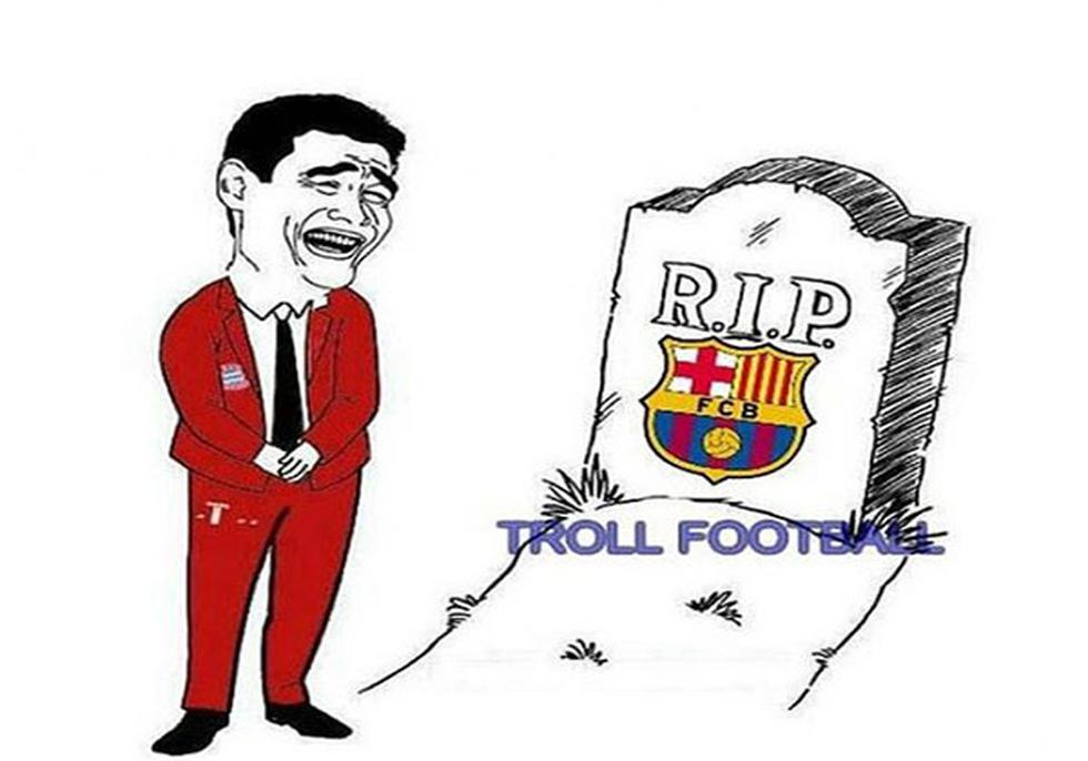 Con memes se burlan de la goleada al Barcelona por Bayern Munich