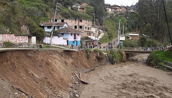 Un muerto y 20 familias damnificadas deja desborde de río Pomabamba