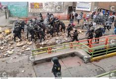 Luego de enfrentamiento con manifestantes policías liberan Carretera Central en La Oroya