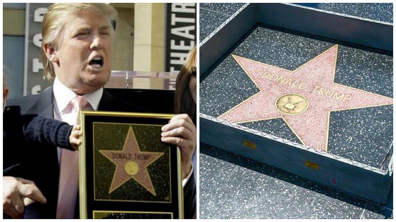 ​Donald Trump: construyen un "muro" alrededor de su estrella en Hollywood