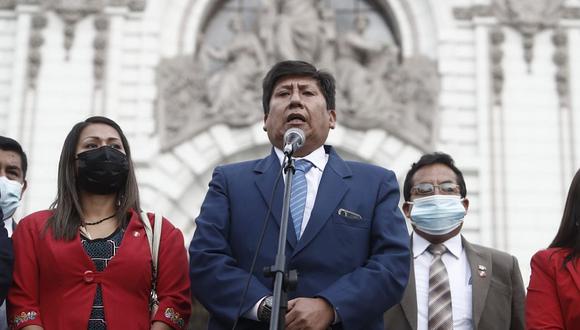El vocero de Perú Libre afirmó que no dejará que se le “arrebate la presidencia a la izquierda”. (foto: GEC)