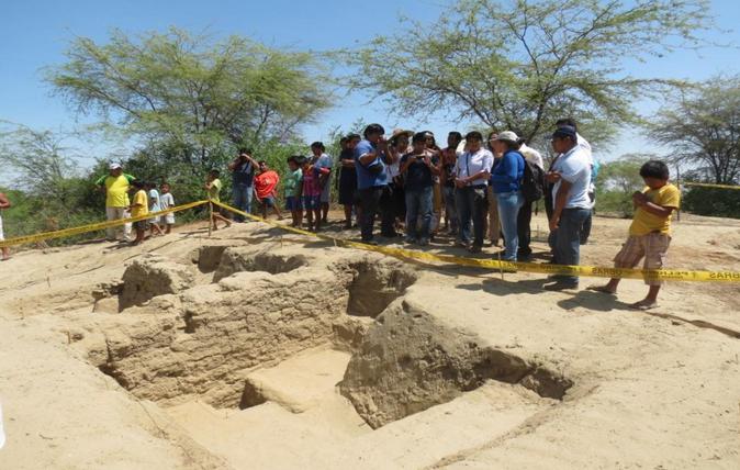 Nuevos hallazgos de cultura Tallán en huaca de Piura