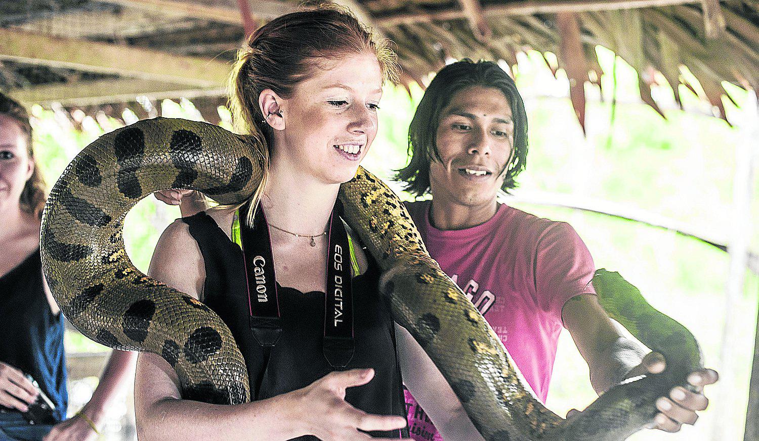 ​La boa más grande del Perú será atractivo en feria de Jauja 