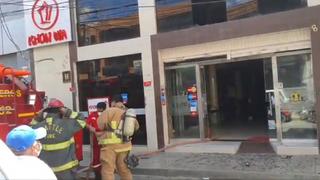 Fuga de gas provoca incendio en un chifa, en Huánuco (FOTOS)