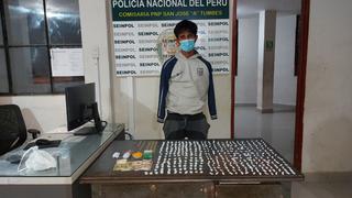 Tumbes: Detienen a vendedor de drogas con 360 ‘ketes’ de PBC