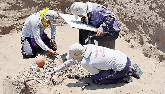 Estudian ADN de restos hallados en huaca de Lambayeque 