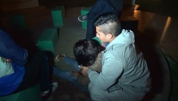 Nuevo Chimbote: Una joven toma en exceso y se queda dormida en un parque