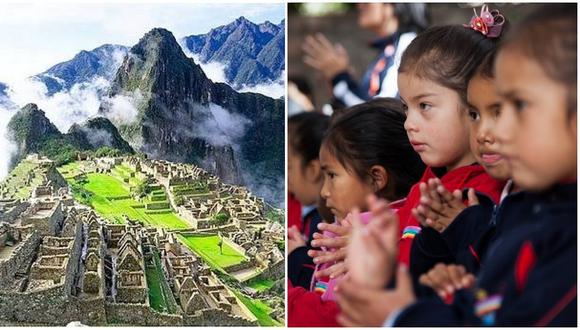 ​Machu Picchu: Niños recibirán a turistas cantando villancicos