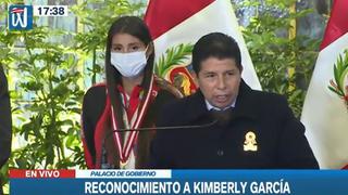 Pedro Castillo comete error y llama “Climber” a Kimberly García durante reconocimiento