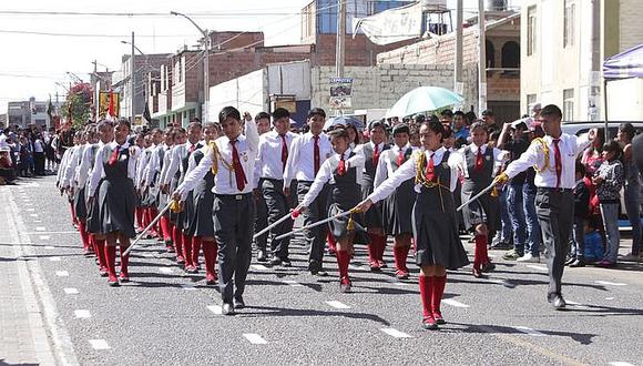 UGEL suspende presencia de escolares en desfiles por mal tiempo