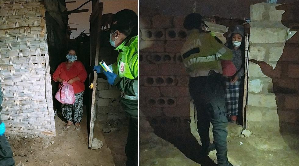 Agentes de Comisaría de la Familia compran víveres para las familias pobres